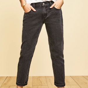 NWT Old Navy Boyfriend Mid-Rise Dark Wash Jeans, 2